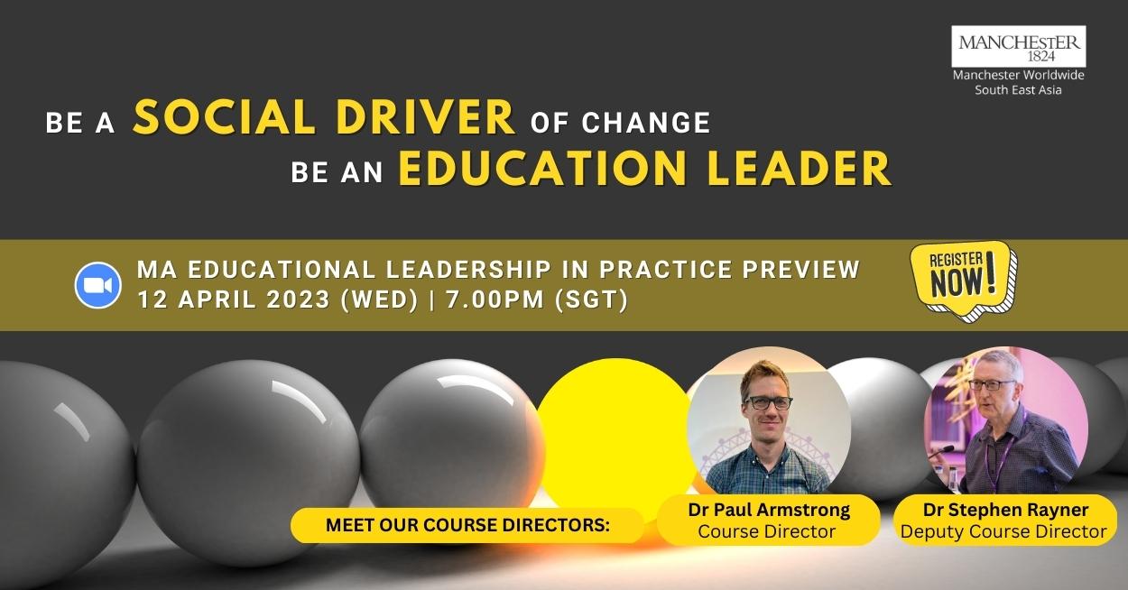 Master of Arts in Educational Leadership in Practice British Chamber